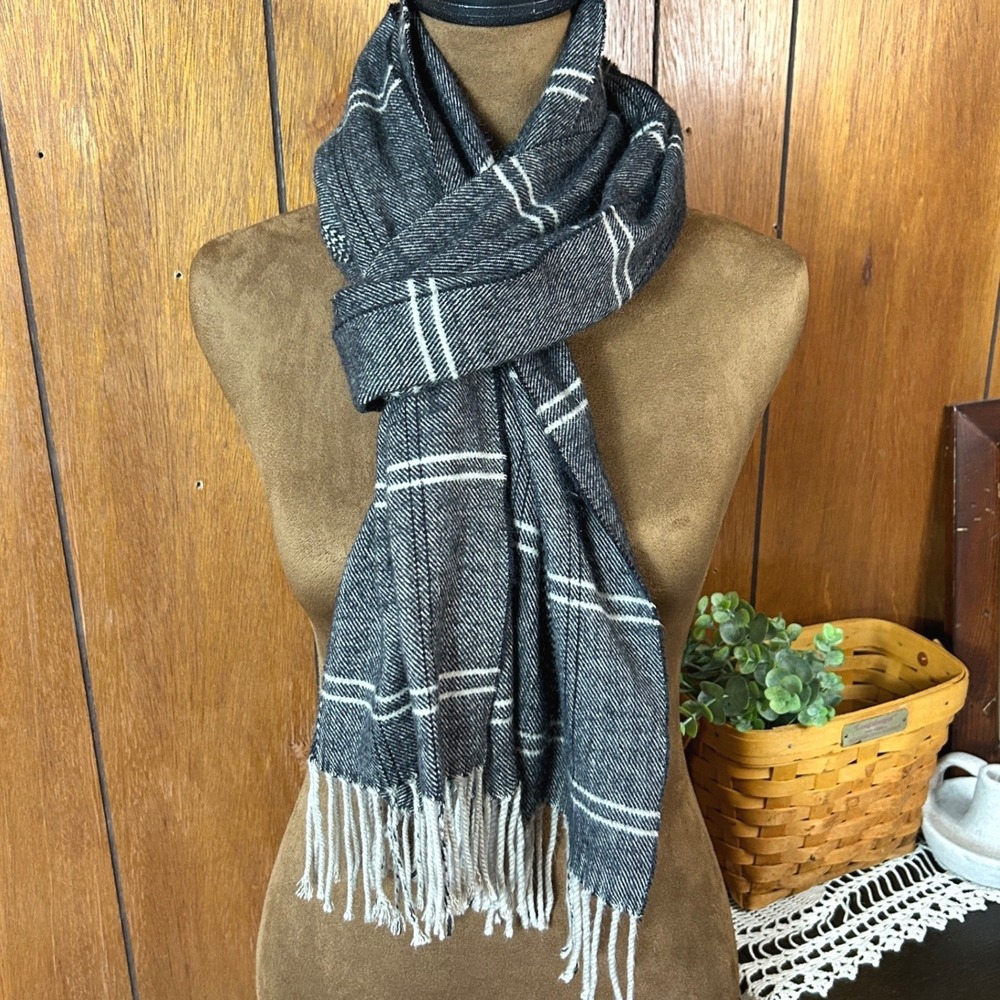 Mens Womens‎ Plaid Scarf Cashmere Feel 100 Acrylic Fringe Winter Warm